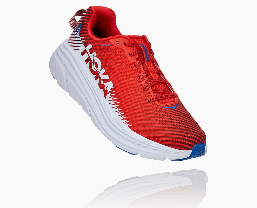 Hoka One One Hardloopschoenen Heren - Rincon 2 - Rood/Wit - RD6489075